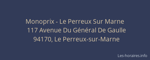 Monoprix - Le Perreux Sur Marne