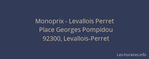 Monoprix - Levallois Perret