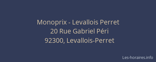 Monoprix - Levallois Perret