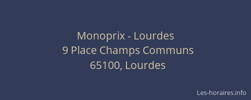 Monoprix - Lourdes