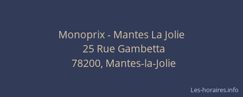 Monoprix - Mantes La Jolie