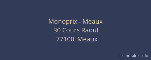 Monoprix - Meaux