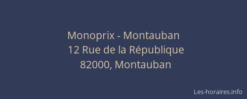 Monoprix - Montauban