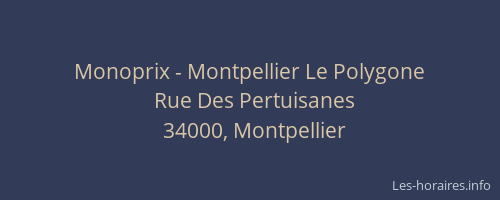 Monoprix - Montpellier Le Polygone