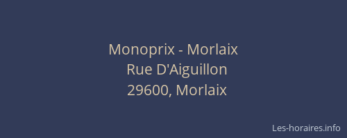 Monoprix - Morlaix