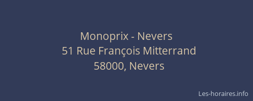 Monoprix - Nevers