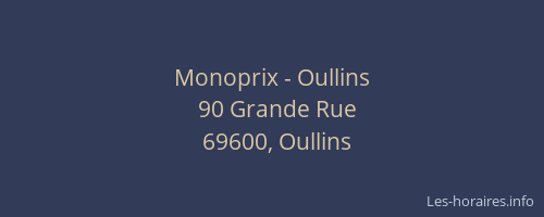 Monoprix - Oullins