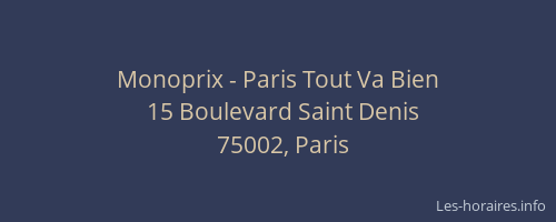 Monoprix - Paris Tout Va Bien