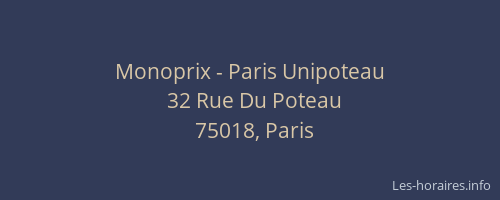 Monoprix - Paris Unipoteau