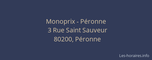 Monoprix - Péronne