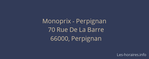 Monoprix - Perpignan