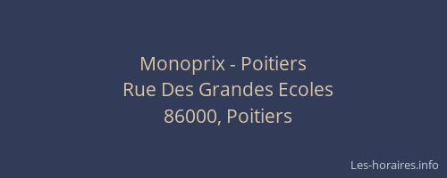 Monoprix - Poitiers