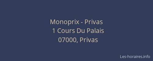 Monoprix - Privas