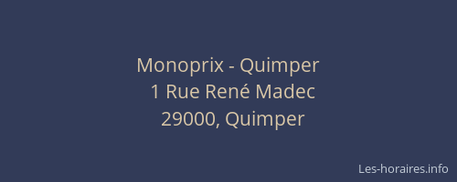 Monoprix - Quimper
