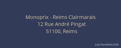 Monoprix - Reims Clairmarais