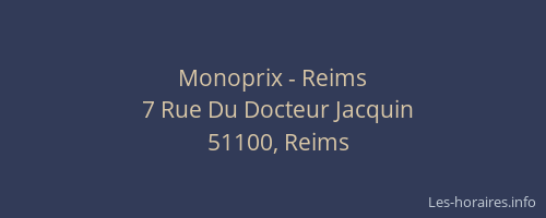 Monoprix - Reims