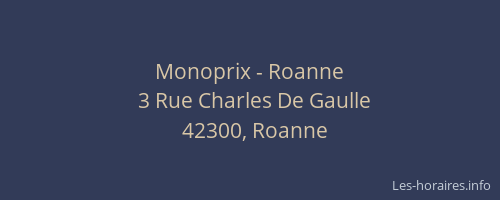 Monoprix - Roanne