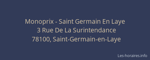Monoprix - Saint Germain En Laye