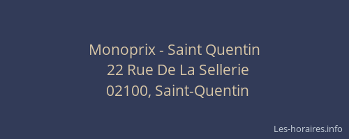 Monoprix - Saint Quentin