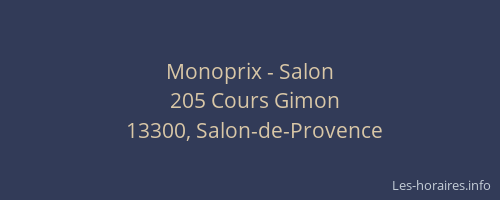 Monoprix - Salon