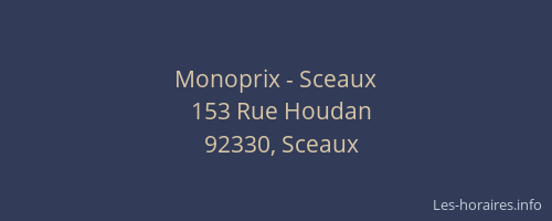 Monoprix - Sceaux