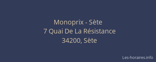 Monoprix - Sète