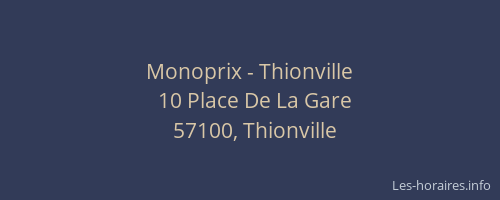 Monoprix - Thionville