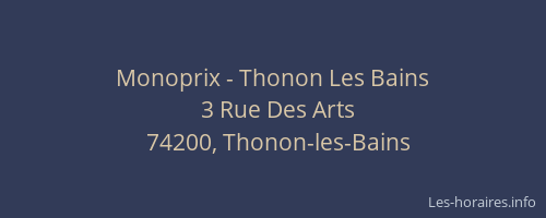 Monoprix - Thonon Les Bains