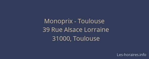 Monoprix - Toulouse