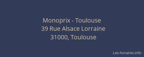 Monoprix - Toulouse