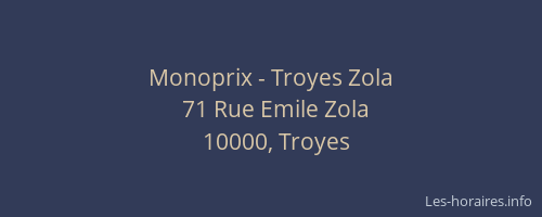 Monoprix - Troyes Zola