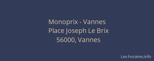 Monoprix - Vannes
