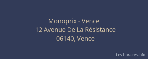 Monoprix - Vence