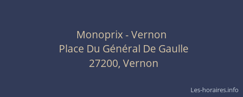 Monoprix - Vernon