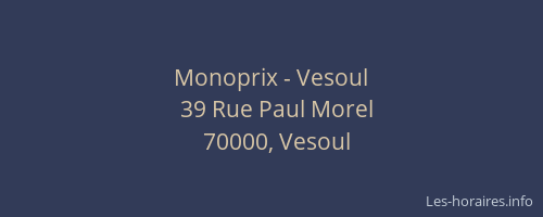 Monoprix - Vesoul
