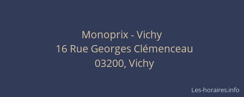 Monoprix - Vichy