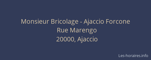 Monsieur Bricolage - Ajaccio Forcone