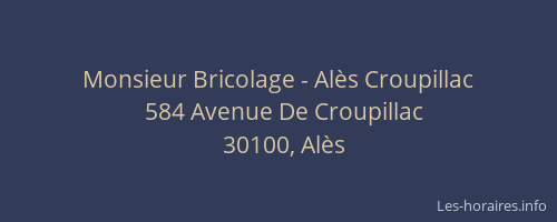 Monsieur Bricolage - Alès Croupillac