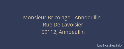 Monsieur Bricolage - Annoeullin