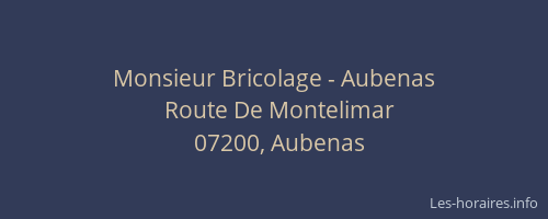 Monsieur Bricolage - Aubenas