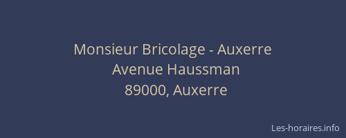 Monsieur Bricolage - Auxerre