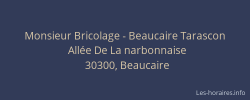 Monsieur Bricolage - Beaucaire Tarascon