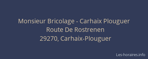 Monsieur Bricolage - Carhaix Plouguer