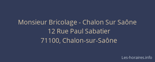 Monsieur Bricolage - Chalon Sur Saône