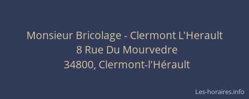 Monsieur Bricolage - Clermont L'Herault