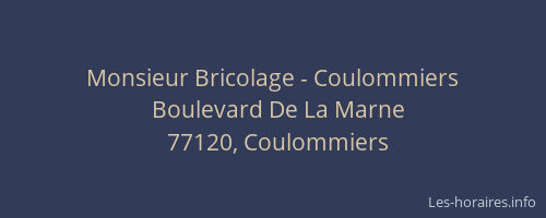 Monsieur Bricolage - Coulommiers