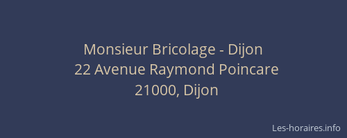 Monsieur Bricolage - Dijon