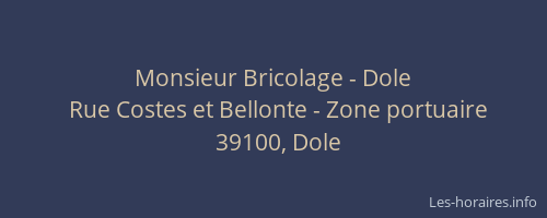 Monsieur Bricolage - Dole