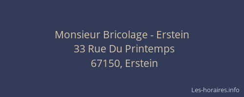 Monsieur Bricolage - Erstein
