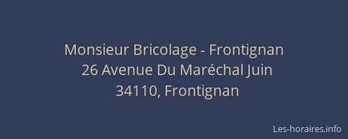 Monsieur Bricolage - Frontignan